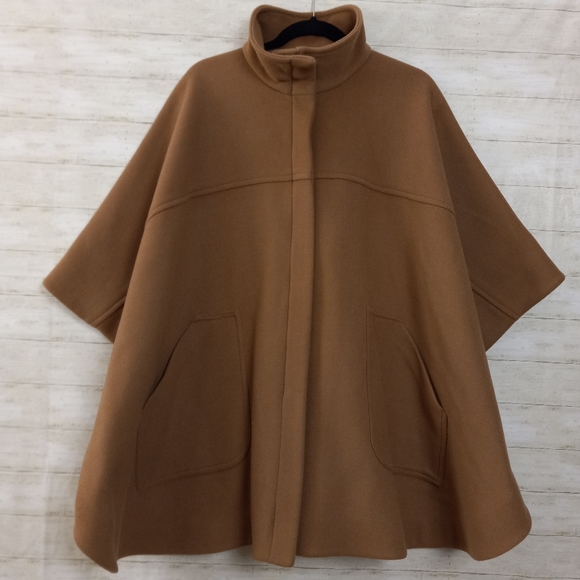 & Other Stories Jackets & Blazers - Stockholm Atelier & Other Stories Voluminous Wool Blend Cape Camel Small